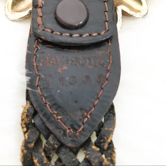 Navasota VTG Braided Sunflower Adjustable Belt L - Picture 7 of 8